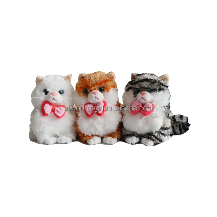 Custom cute big eye cat plush toy kawaii fat cat stuffed animal