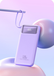 Batería Externa Portátil de 20000 mAh con 4 Cables Integrados, Cargador Portátil para Exteriores con Carga Rápida de 120 W, Precio al por Mayor - Product Image 6