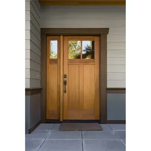 Classical Designs Solid Wooden Exterior Swing Main Carved Manmade Wood Entry Door