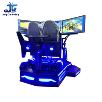 Simulateur de course VR 4D à trois écrans pour deux joueurs, machine de jeu de course automobile, chaise de jeu de course pour divertissement intérieur