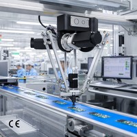 Tri automatisé à grande vitesse des aliments 4 axes Pick Place Gripper System Mini Pâtisserie Biscuit Emballage Delta Robot