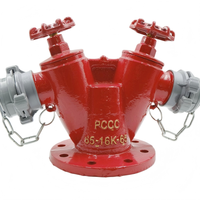 Collecteur d'entrée d'eau bidirectionnel en fonte ductile, interface parallèle, adaptateur de pompe incendie en pouces, connecteur de pompe à eau de type Y