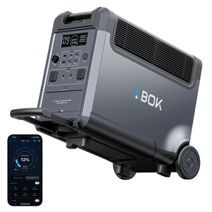 สถานีไฟฟ้าพกพา ABOK 3600W 3840Wh LiFePO4 พร้อมพอร์ต PD 140W USB-C QC3.0 ช่องเสียบ XT90 12V เครื่องกำเนิดพลังงานแสงอาทิตย์ 2000W MPPT สำหรับใช้ในบ้านและนอกบ้าน - Product Image 1