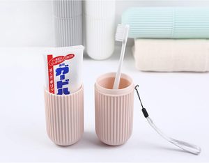 Portable <b>Toothbrush</b> Dispenser Travel Sustainable Plastic Dustproof <b>Toothbrush</b> Holder - Product Image 2