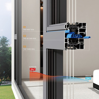 Fenêtre à battant moderne en aluminium à rupture de pont thermique, avec moustiquaire en acier inoxydable, double vitrage insonorisé, certifiée Energy Star - Offre Spéciale