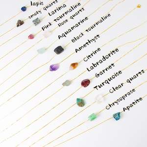 Collar de piedra Natural de BD-A1397, colgante de piedra delicada de capas collar de cristal de piedras preciosas curativas - Product Image 2