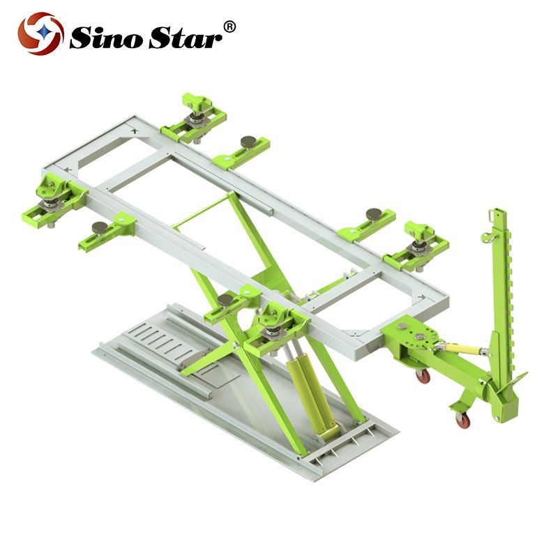 SS-CRT002 Sino star горячая Распродажа Высококачественная гидравлическая автомобильная рампа система ремонта автостолкновений