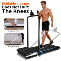 Tapis de course pliable en alliage d'aluminium de haute technologie pour l'exercice cardiovasculaire et la musculation, portable, mécanique, avec vibrations et affichage LED de qualité