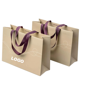 Sacs en papier écologiques imprimés avec logo personnalisé, sacs de shopping de haute qualité pour vêtements, cadeaux, chaussures - Product Image 3