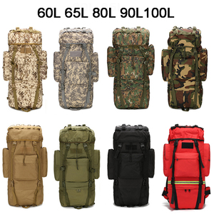 Jungle 100L ad alta capacità digitale a colori arrampicata zaino da esterno con copertura antipioggia in alluminio mimetico Duffle - Product Image 6