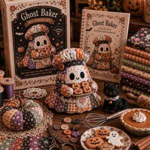 Factory Handcaft Halloween Patchwork Ghost DIY <b>Sewing</b> <b>Kit</b> for Halloween Tabletop Decoration - Product Image 6