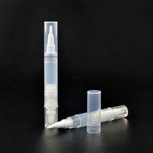 Empty for 2ml 3ml 5ml Vacuum Glue Gel Lip Gloss Cuticle Oil Pen <b>Bottles</b> with <b>Brush</b> Screen Printed for Skin Care Serum - Product Image 2