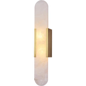 Nordic Style Marble Wall Lamp for Living Room TV Background Hotel Villa <b>Corridor</b> Minimalist New Chinese Style Copper Long <b>Light</b> - Product Image 6