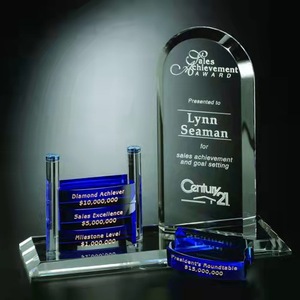Awards souvenir Funny custom crystal plaque trophy