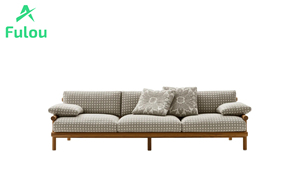 Ensemble de canapé 2 places en <span class=keywords><strong>teck</strong></span> <span class=keywords><strong>massif</strong></span> contemporain pour salle à manger et patio, mobilier d'extérieur confortable pour salon, villa, jardin - Product Image 6