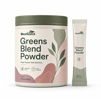 Poudre de superaliments verts sauvages avec chlorophylle naturelle, antioxydants, soutien immunitaire et santé intestinale pour adultes