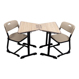 Bộ Bàn Ghế Lớp Học Bán Chạy Sản Xuất Nội Thất Đại Học Sản Xuất Đồ Nội Thất Hình Thang Bàn Học Sinh Bằng Gỗ - Product Image 5