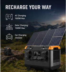 Centrale Électrique Portable de Haute Qualité 2026 Nouveauté 3000W LiFePO4 Solaire MPPT avec Lampe Torche et Onde Sinusoïdale Pure pour Stockage d'Énergie de Secours Automobile - Product Image 2