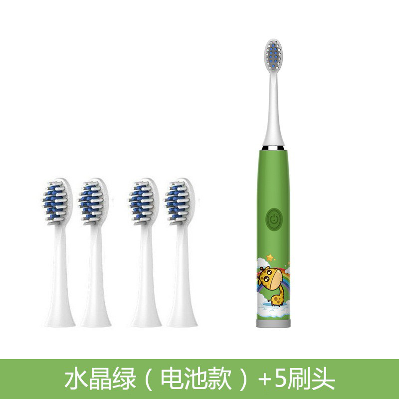 11 têtes de brosse à batterie-5 vert cristal