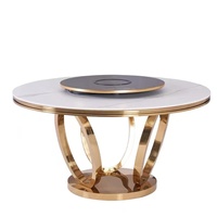 Base de table en acier inoxydable doré de haute qualité grand cadre de pied de table ensemble de meubles en marbre de luxe table à manger personnalisable