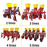 Semoir à maïs multifonctionnel de type suspendu, nouveau modèle, pour tracteurs, avec options pour le soja et le maïs, 2 à 5 rangs