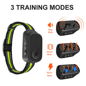 Collar inteligente de entrenamiento antiladridos recargable con sensibilidad ajustable, collar de choque perimetral para perros - Product Image 6