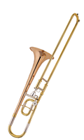 Trombone Bb/F Key Gold Lacquer Brass Bass Portable Instrument