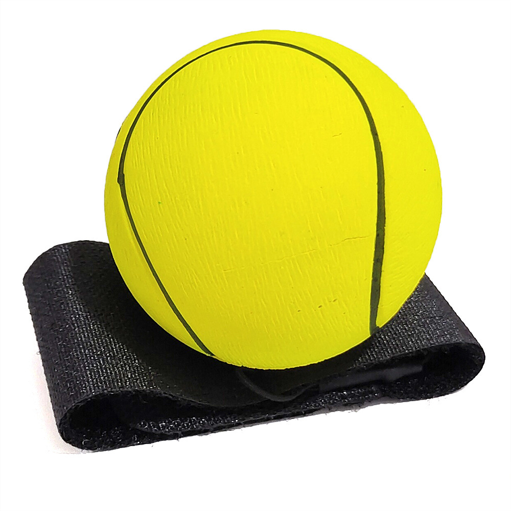Balle de tennis jaune fluo