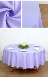 Bán buôn vòng 108 "120" 132 "bụi màu xanh Polyester Khăn trải bàn Vòng bảng vải cho tiệc cưới ngoài trời dã ngoại Khăn trải bàn - Product Image 6