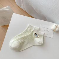 Nouveautés printemps/été, chaussettes à motifs de chien teckel mignonnes de style coréen inspirées d'Instagram, de couleur bonbon