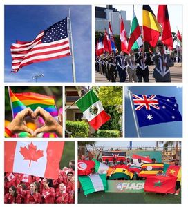 Wholesale 3x5ft Large Size Custom Designed National Flags 100% Polyester Double Digital Printing Flags <b>Banners</b> - Product Image 6