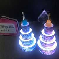 Discothèque bar LED Dollar Bill Messages Panneau Signe Liqueur VIP Bouteille De Vin Présentoir Stand Glorificateurs Service Présentateur