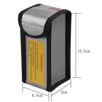 Sac de sécurité pour batterie au Lithium Explosion ignifuge 12.5*5*6.4CM sac de protection de charge avec sac de rangement Lipo en fibre de verre Silicone