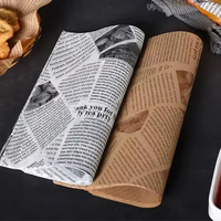 Logo imprimé personnalisé d'usine papier d'emballage de qualité alimentaire graisse cire Sandwich Burger résistant à l'huile