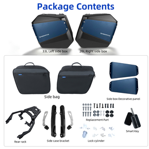 Valises latérales pour moto Forza <span class=keywords><strong>750</strong></span>, adaptées à la Honda NSS750, installation rapide sans perçage, pour un montage/après-vente amélioré. - Product Image 6