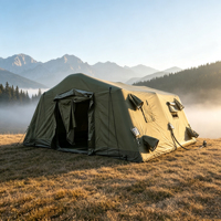 Tente pneumatique à armature d'air 3m*6m (18 mètres carrés) pour toutes les saisons, imperméable, résistante au vent, à montage rapide, pour la chasse, la survie et les situations d'urgence