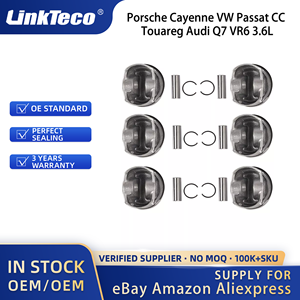 Linkteco ชุดลูกสูบเครื่องยนต์6X สำหรับปอร์เช่คาเยนน์ VW Passat CC Touareg Q7 Audi <span class=keywords><strong>VR6</strong></span> <span class=keywords><strong>3</strong></span>.6L FSI 2006-2018 03H107065C 03H107065F - Product Image 5