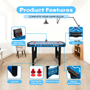 WIN.MAX <span class=keywords><strong>Table</strong></span> de hockey <span class=keywords><strong>sur</strong></span> air en gros 4FT avec 2 poussoirs de hockey LED et rondelle LED, jeu de hockey <span class=keywords><strong>sur</strong></span> glace électronique - Product Image 4