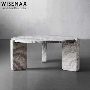WISEMAX FURNITURE Muebles de Lujo Italianos, Mesa <span class=keywords><strong>Bella</strong></span> de Calacatta Viola, Sofás de Mármol Natural de Alta Gama, Mesa de Centro, Mesa de Café - Product Image 4