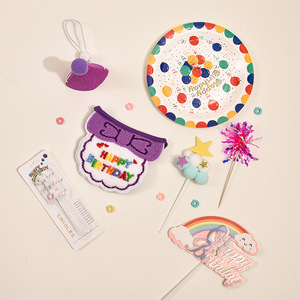 Pet Birthday Party Set With Bib Plates <b>Candles</b> Decor For Dogs Cats Celebrations - Product Image 1