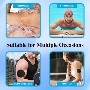 30 Stück Schwarze CGM-Sensorpflaster |   Wasserfester Klebstoff Dexcom G7/Libre1/<span class=keywords><strong>Enlite</strong></span> |   14-Tage-Schutz |   Schweißfeste Abdeckungen für ARM - Product Image 5