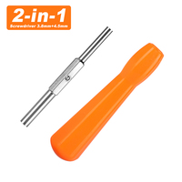 Outil ouvert 2-en-1 double extrémité 3.8mm 4.5mm tournevis à embout de sécurité Compatible avec pour Nintendo NGC SFC N64 pour SEGA GameBoy NES S
