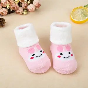 Skin-friendly Organic Cotton Baby Socks Toddler Winter Warm Socks with Cute Animal Patterns