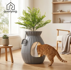 Cuccia <span class=keywords><strong>per</strong></span> Gatti a Forma di Vaso di Fiori Bionico 2-in-1, Letto <span class=keywords><strong>per</strong></span> Gatti Decorativo da Posizionare sopra <span class=keywords><strong>Piante</strong></span>, Nido Chiuso <span class=keywords><strong>per</strong></span> Animali Domestici, Arredamento <span class=keywords><strong>per</strong></span> Interni - Product Image 1