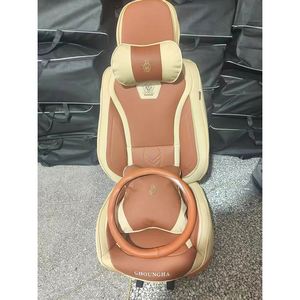 Housse de siège de voiture de luxe complète, logo personnalisé, respirante, accessoire intérieur universel en cuir Napa, compatible Polo CR-V TIGUAN City VW - Product Image 6