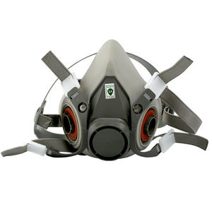 Masque à gaz demi-<span class=keywords><strong>visage</strong></span> en caoutchouc 6200 réutilisable et lavable avec double filtre pour la peinture au pistolet, la sécurité industrielle et automobile - Product Image 4
