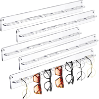 Organisateur de lunettes de soleil rectangulaires en acrylique, présentoir de rangement, supports écologiques muraux pour lunettes