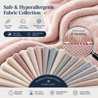 Couverture polaire épaisse en flanelle à rayures, personnalisée, en polyester, pour lit – Nouveauté très prisée