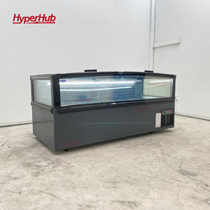 Congélateur coffre haute visibilité avec vitrine frontale pour supermarché, présentoir réfrigéré <span class=keywords><strong>commercial</strong></span> en îlot - Product Image 4