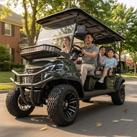 Nouvelle Voiturette de Golf Électrique LSV 6 Places Homologuée Route 2026, Batterie Lithium 60V, Buggy Rehaussé, Certifiée DOT CE, Freins à Disque Avant